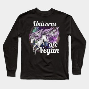 Unicorns are vegan Long Sleeve T-Shirt